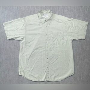 Vintage Columbia Shirt Fishing Utility Men’s Size Large Beige
